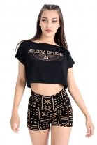 Winged Sun Crop Tee